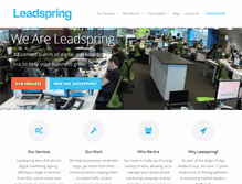 Tablet Screenshot of leadspring.com
